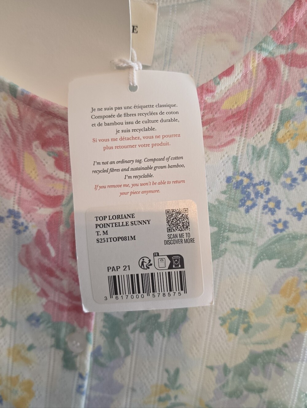 NWT Sezane Tee - Picture 2 of 3